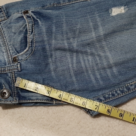 Distressed Jeans  Faded blue Bootcut Amethyst Size 9 - Picture 13 of 14